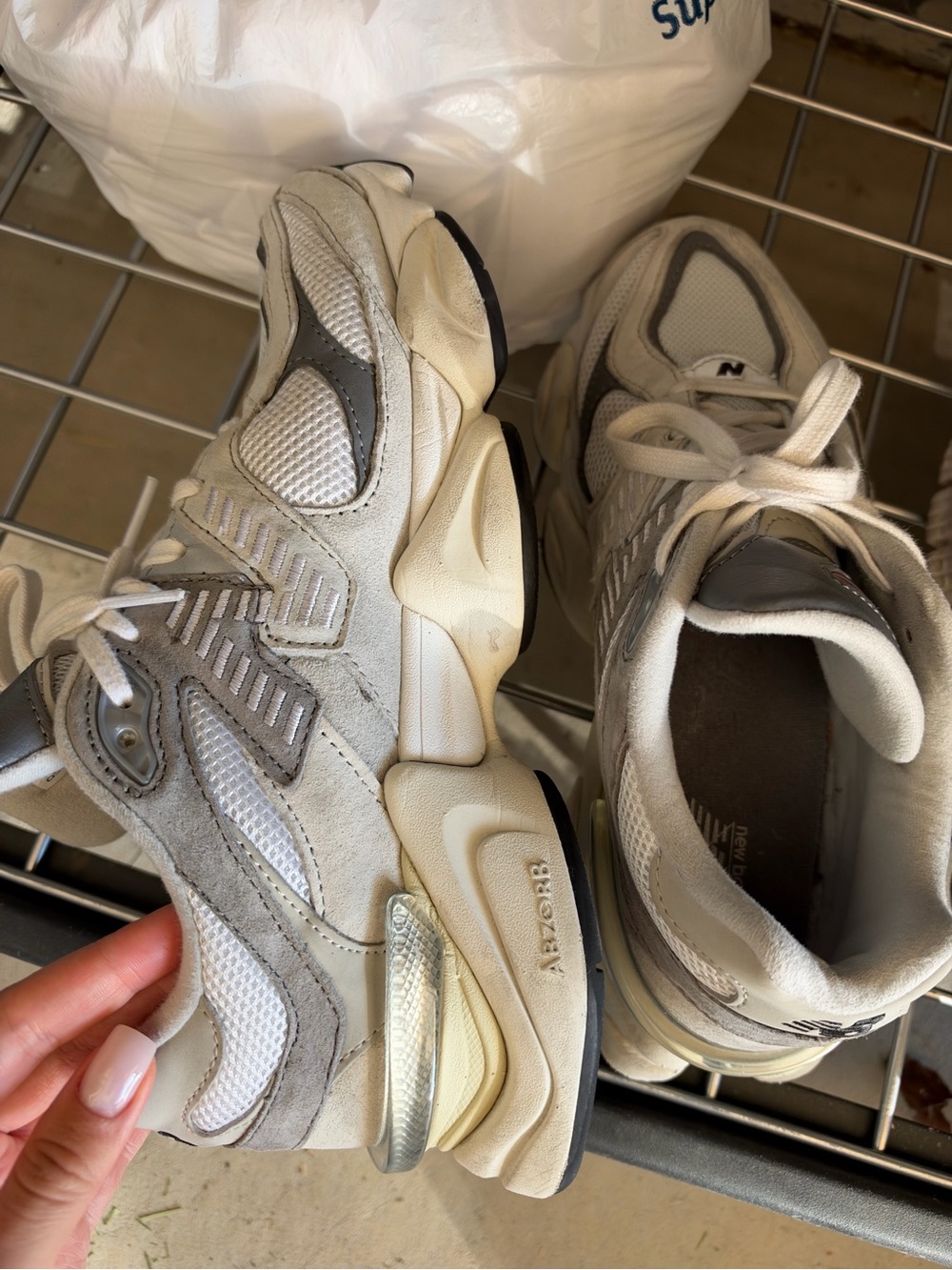 New Balance 9060s White and Gray